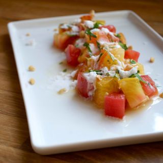 Tomato Salad With Peanut And Coconut